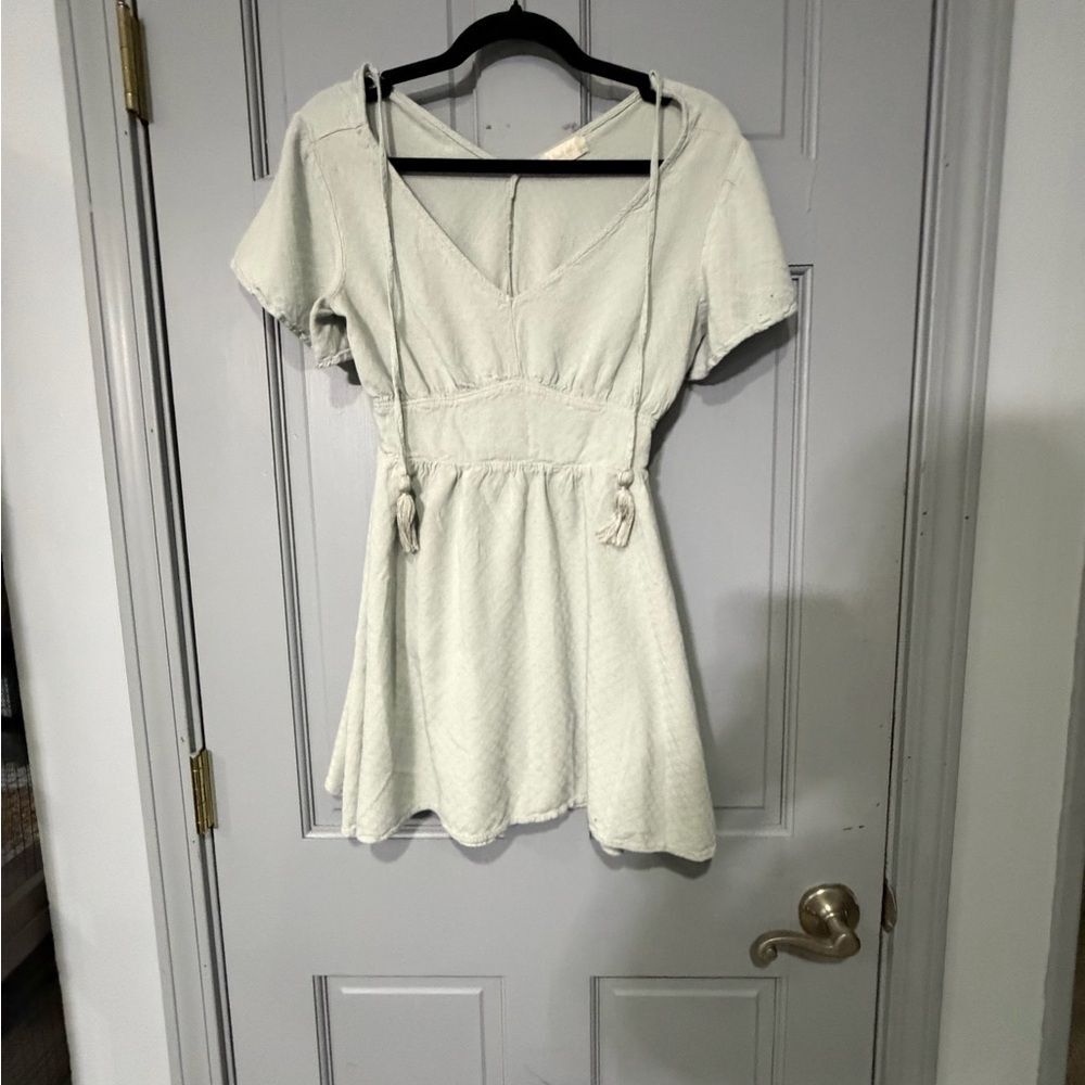 Altar'd State Light Green Mini Dress